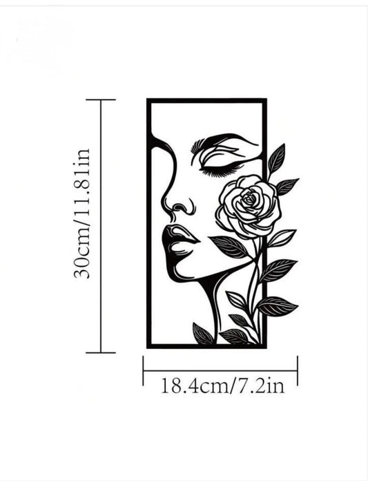 1pc Black Metal Wall Decoration