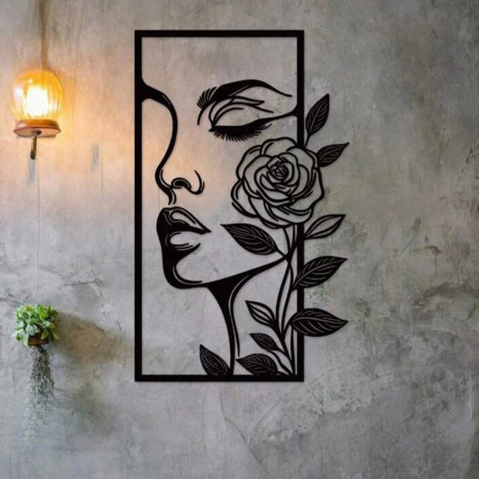 1pc Black Metal Wall Decoration
